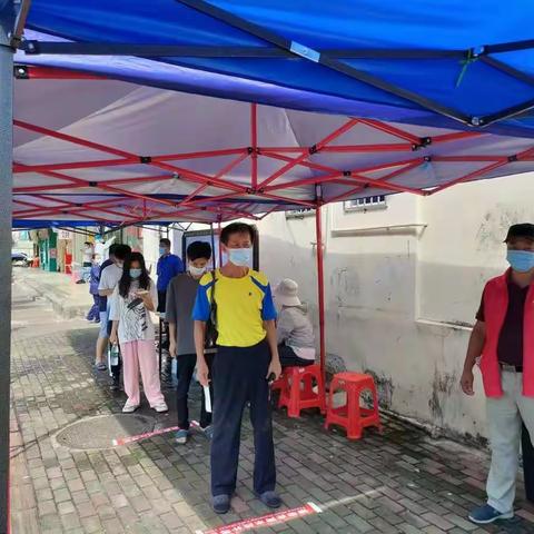友谊社区开展全民核酸检测 同心战“疫”