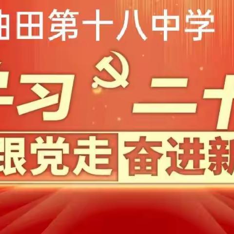 濮阳市油田第十八中学：学习二十大、永远跟党走、奋进新征程