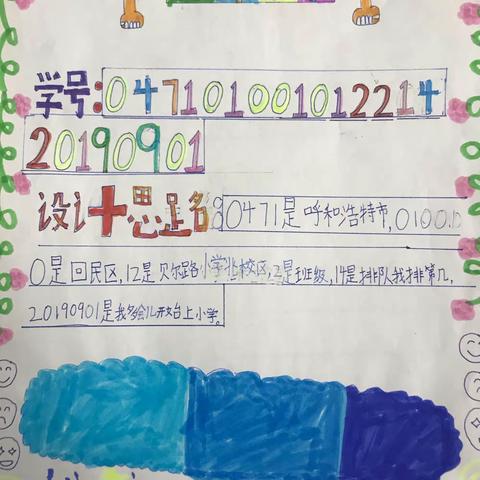 数字编码——三年级数学特色活动