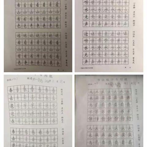 濮阳市第二实验小学2019级11班一组社团活动——每天练字好习惯