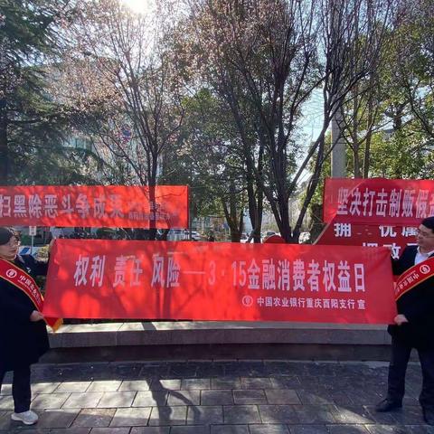 中国农业银行重庆酉阳支行开展“3.15”消费者权益保护教育宣传活动