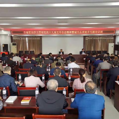 市城管局学习贯彻党的十九届五中全会精神暨城市品质提升专题培训班圆满结束