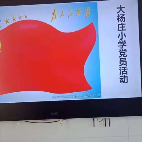 大杨庄小学党员活动学习