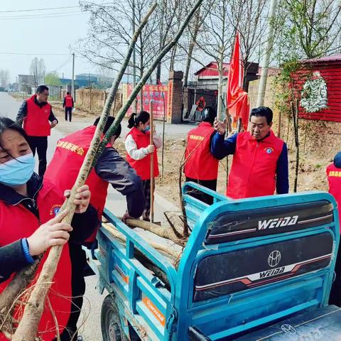 临漳县新联会组织开展义务植树活动。