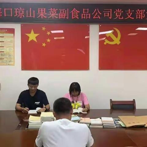 海口琼山果菜副食品公司党支部党史学习会