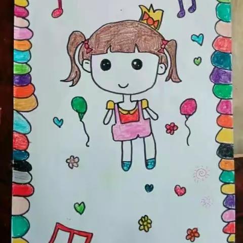 有个爱画画的女儿，真好