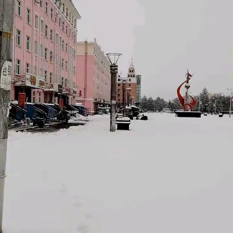 美丽的塔尔气入冬的第一场雪