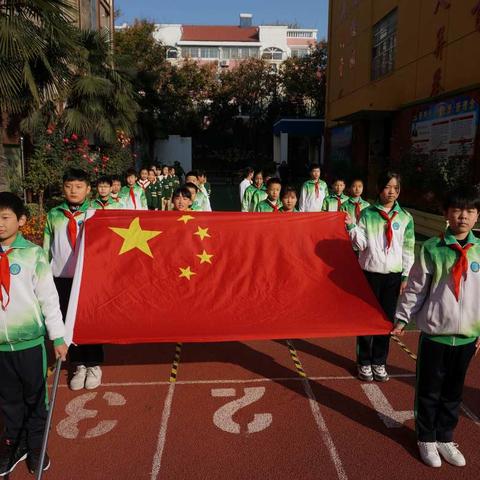 交通安全伴我行---示范区第五学区晋安小学主题升旗仪式