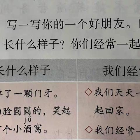 二年级下写话《我的好朋友》