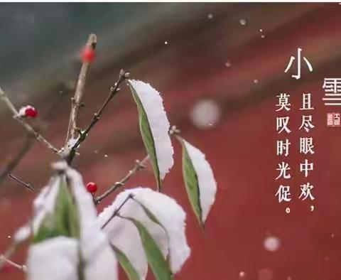 二十四节气之小雪