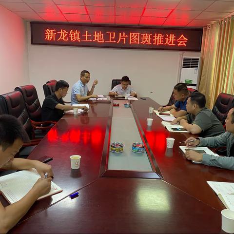 新龙镇土地卫片图斑推进会