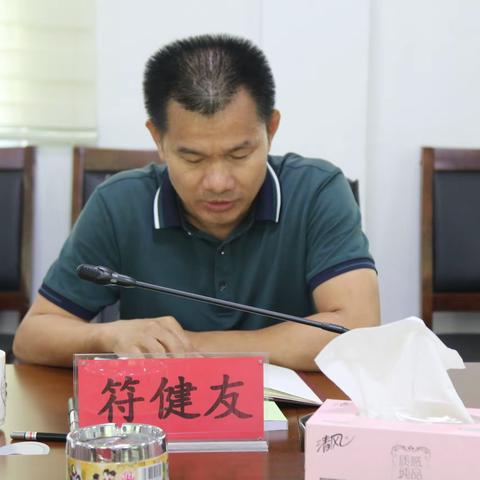 白沙县副县长符健友一行到七坊镇调研白沙西部片区七坊镇环卫综合处理中心项目