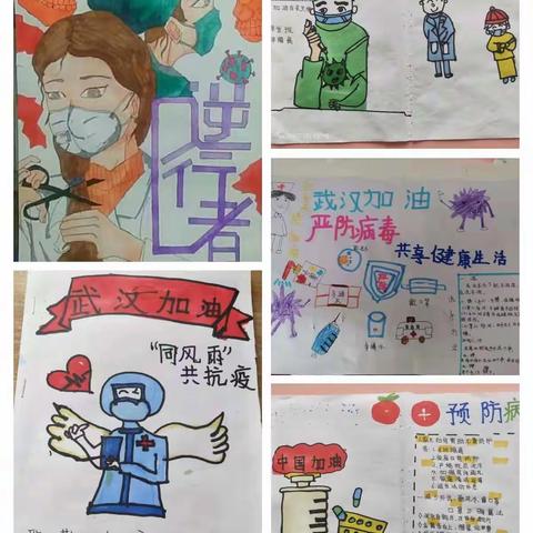 以笔为枪抗击疫情  画纸做旗鼓舞人心