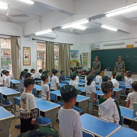 一1班军训第二天