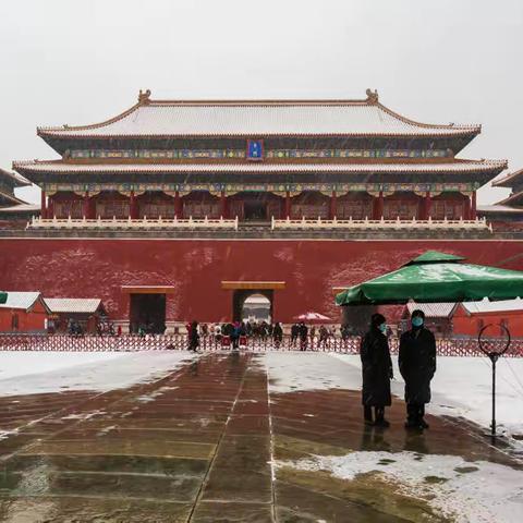 虎年故宫初飞雪