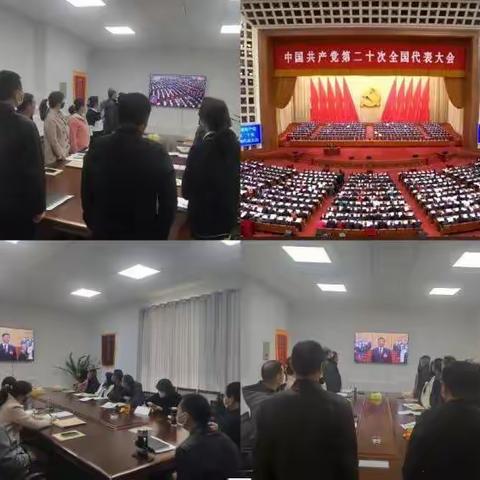 各党支部组织观看 中国共产党第二十次全国代表大会开幕会