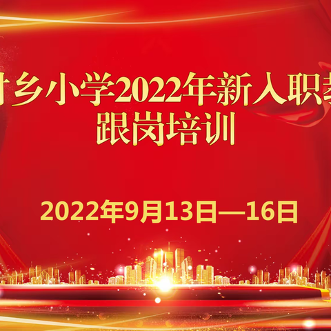 夯实跟岗培训  促进新教师成长