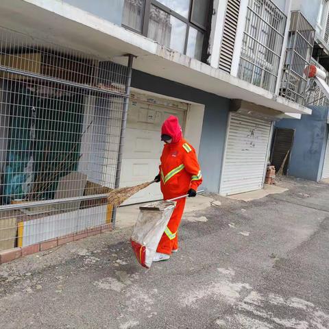 环卫工人“小庞”火红的工作日