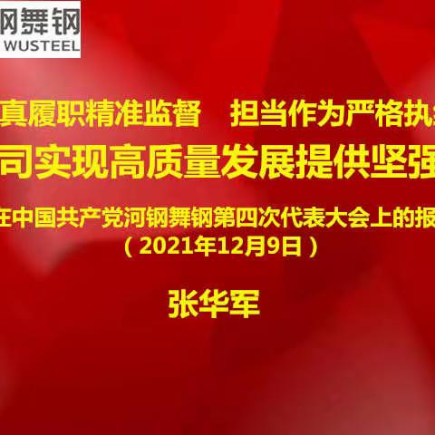 认真履职精准监督　担当作为严格执纪