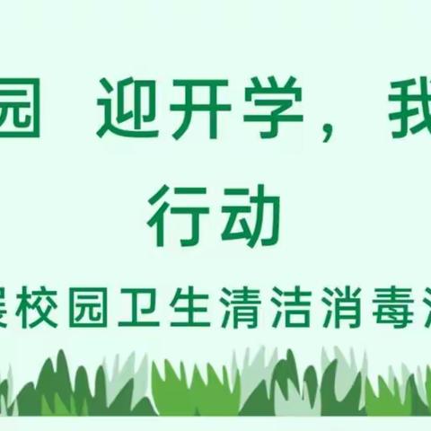 《净校园 迎开学，我们在行动》——勐托学区开展校园清洁消毒活动简讯