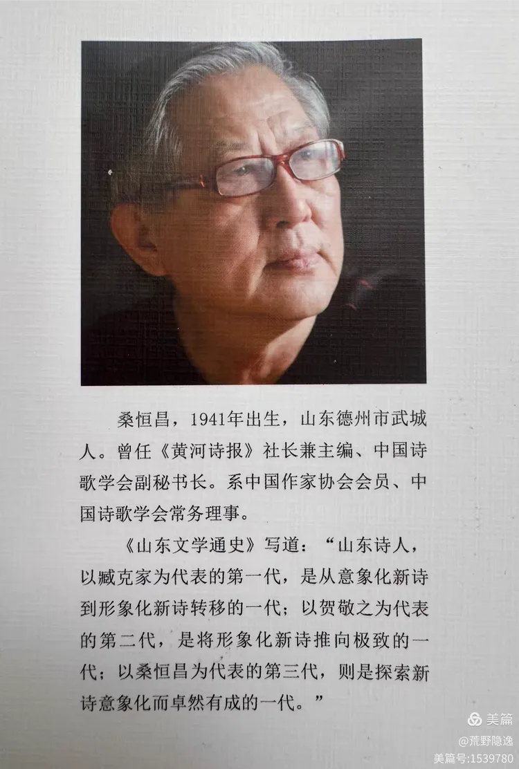 孙云早 | 后人须站在自己的肩上——铭记诗人桑恒昌老人的这句叮咛