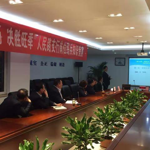 人民路支行开展“赢占市场，决胜旺季”岗位练兵知识竞赛