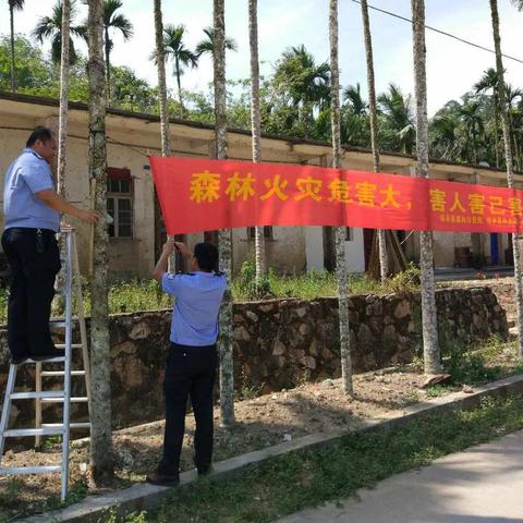严防森林火灾 共建绿色家园――保亭县森林公安局毛瑞林区派出所牵头组织开展森林防火宣传工作