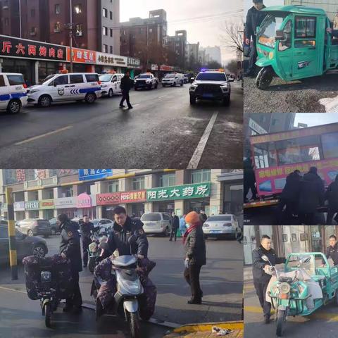 大洼中队：元旦节前综合整治工作