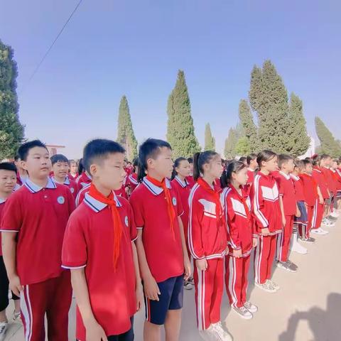 全力以赴  备战期末——八里湾镇实验小学第十七周升旗仪式