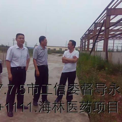 2017年7月5日，市工信委中小企业办副主任赵英立一行4人到永寿督导3+1111工程。