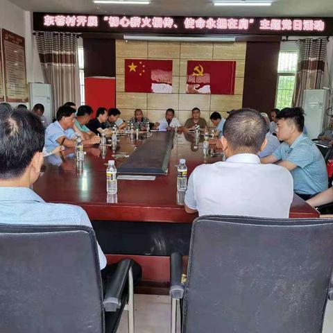 东苍村开展“初心薪火相传、使命永担在肩”主题党日活动