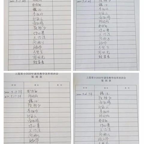 2020年上莲中心学校中小学课堂教学改革三级培训