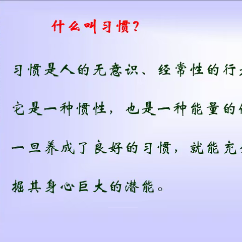 播种习惯，成就人生——   2014级二班主题班队会