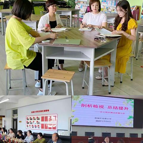 剖析检视 总结提升 ——名都小学期末测试质量分析