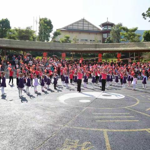 屏边青少年活动中心“爱国、爱家、我是护旗手”快闪唱响滴水苗城