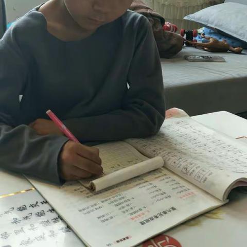 洪河屯第一中心小学一年级2班疫情防控期间，我们停课不停学。