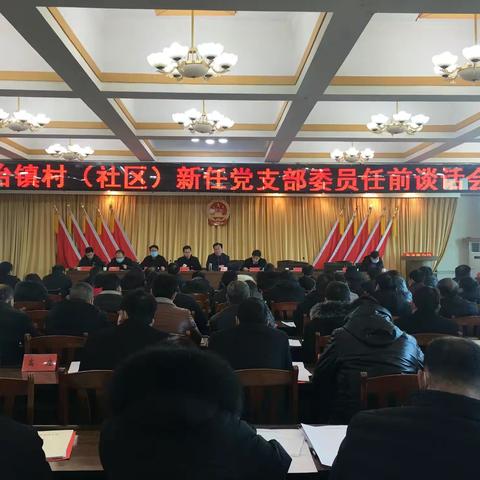 北冶镇召开新任村（社区）党支部委员任前谈话