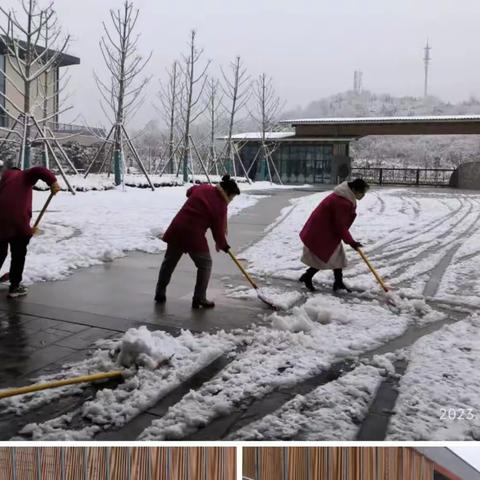 遇雪奋战的华邺人