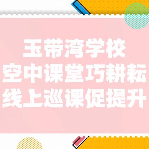 “线上教学勤耕耘，云端巡课保质量”——玉带湾学校线上包校视导工作纪实