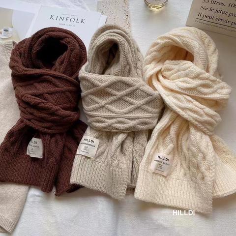 时尚毛线针织围巾🔥🔥🔥