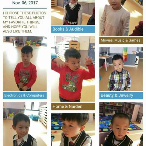 麦格国际幼稚园K1-2宝贝日志2017.11.6