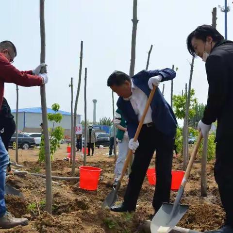 植树添绿正当时 开发区开展新时代文明实践主题义务植树活动