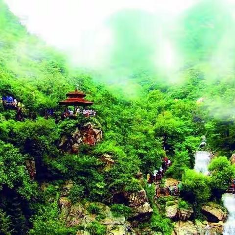 济南九如山瀑布群踏春一日游