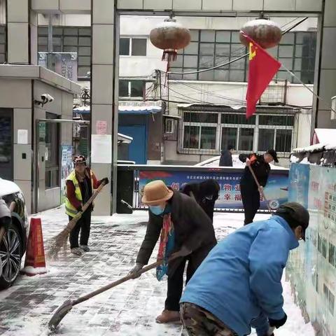 情暖冬日一一献给奋战在春柳扫雪一线的志愿者