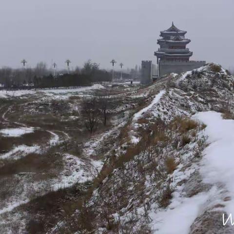 美哉！雪后盐池城