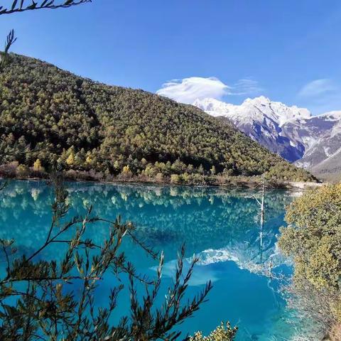 雪山蓝月湖尽开颜——玉龙雪山蓝月谷相得益彰