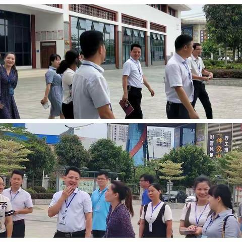 相互学习取经验，共同交流促发展
——百色市右江区第十小学领导和老师到我校参观指导