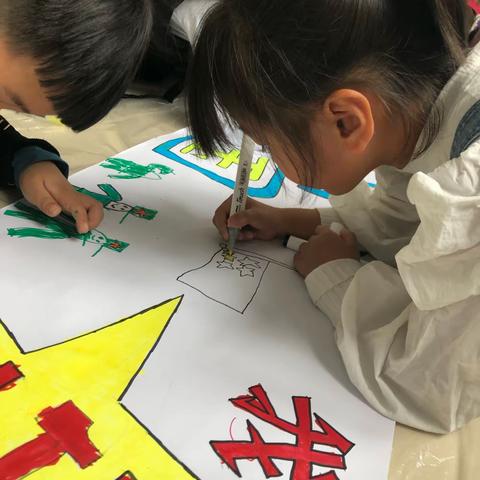 大五班童心[爱心]向党