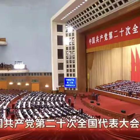 琼山分局府城所组织学习收看党的二十大开幕会盛况