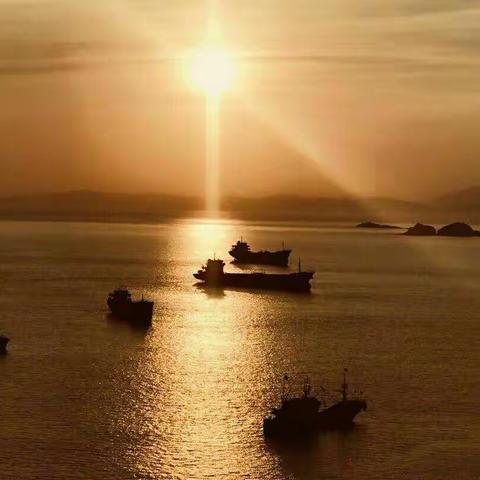 家乡浪漫夕阳与你共享